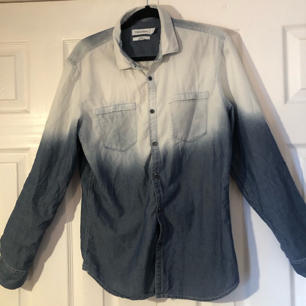 Calvin Klein ombré button up